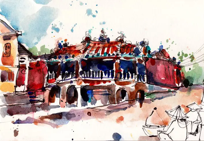 Ảnh vẽ minh hoạ không gian văn hoá Hoian d'Or