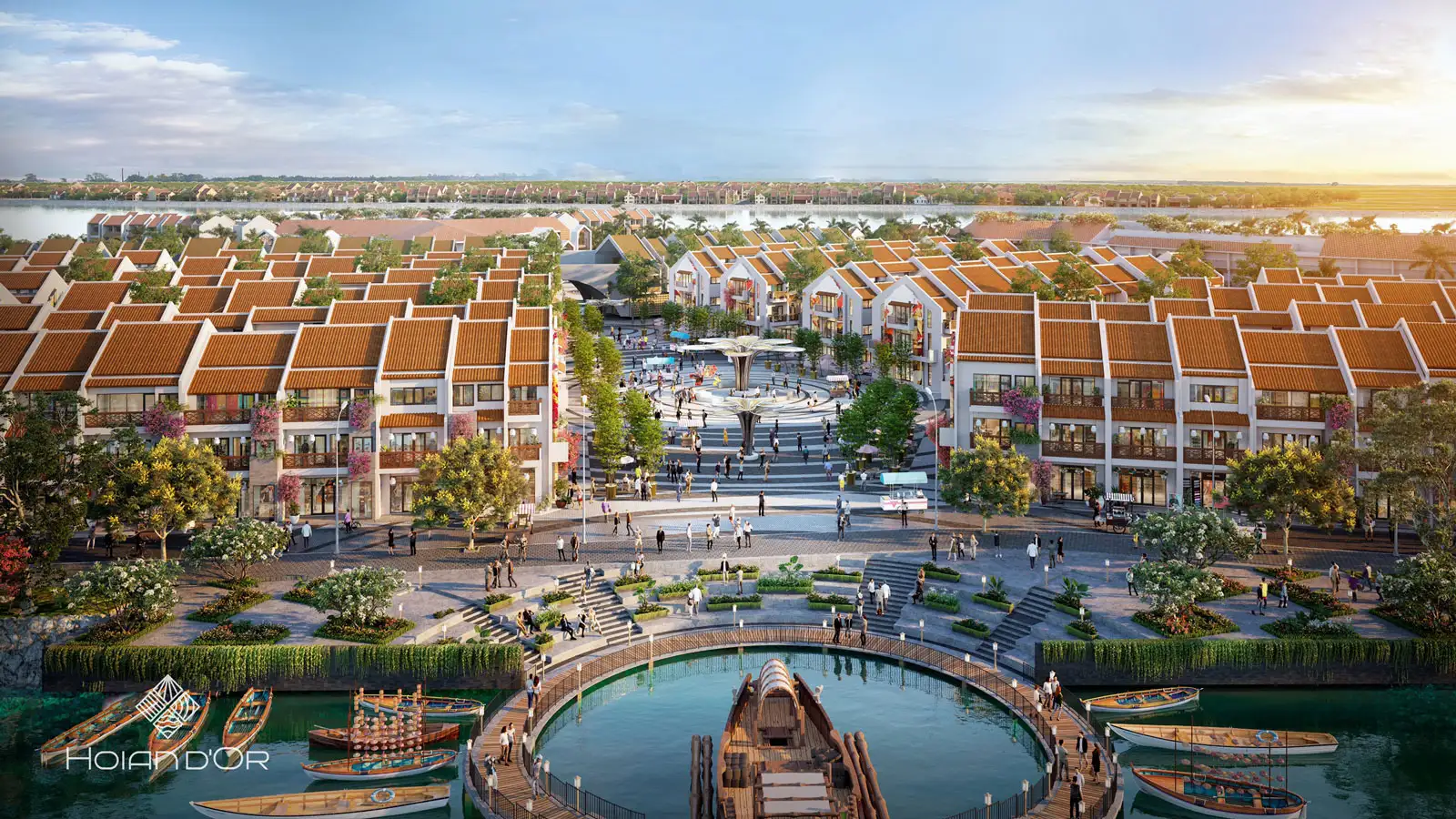 Hoàng hôn trên thương cảng Hoian d'Or