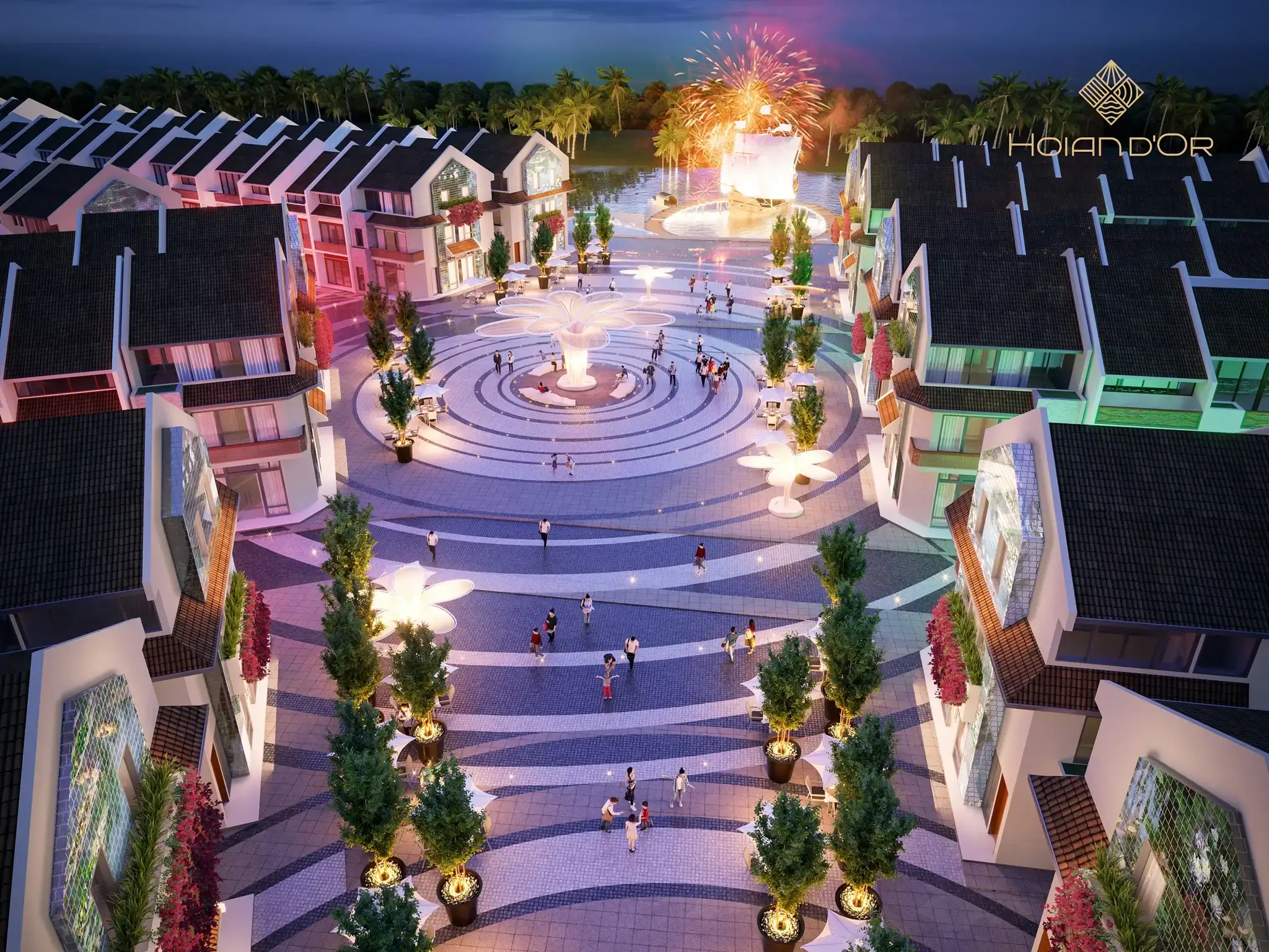 Quảng trường Cộng hưởng về đêm