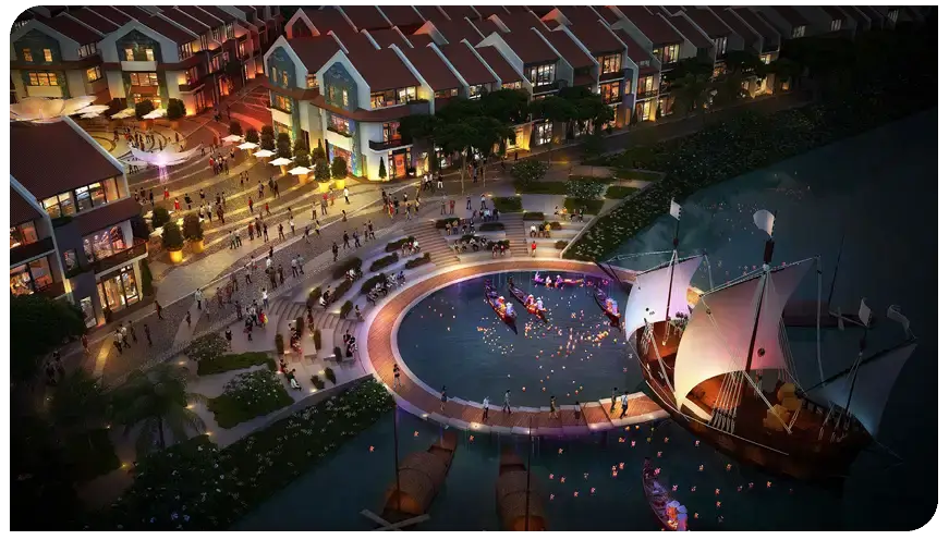 Thương cảnh Hoian d'Or về đêm